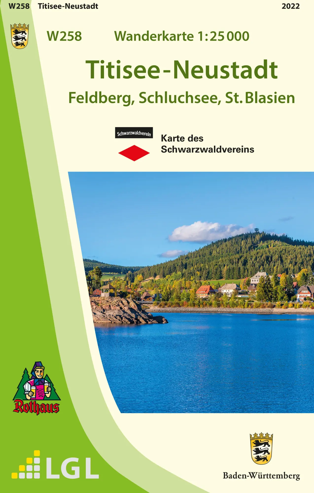 Cover: 9783863984847 | W258 Wanderkarte 1:25 000 Titisee-Neustadt | (Land-)Karte | 2 S.