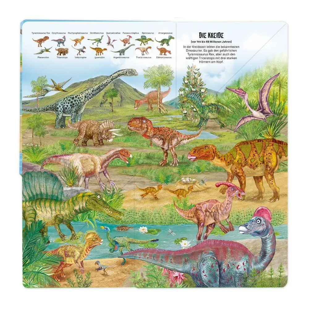 Bild: 9783988024947 | TRÖTSCH - Wimmelbuch Dinosaurier Klapp-auf-Wimmelbuch Ab 3 Jahren