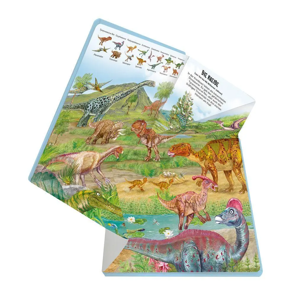 Bild: 9783988024947 | TRÖTSCH - Wimmelbuch Dinosaurier Klapp-auf-Wimmelbuch Ab 3 Jahren