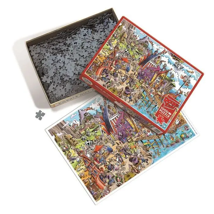 Bild: 625012445047 | COBBLE HILL PUZZLES - Verrücktes Wikingerdorf 1000 Teile | Spiel