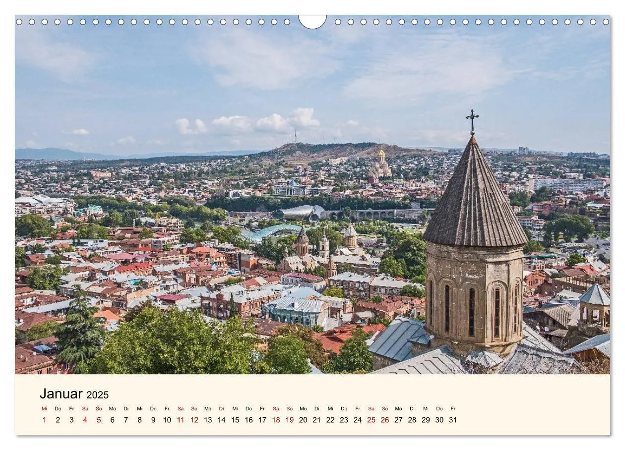 Bild: 9783435015047 | Tiflis - Die Metropole Georgiens (Wandkalender 2025 DIN A3 quer),...