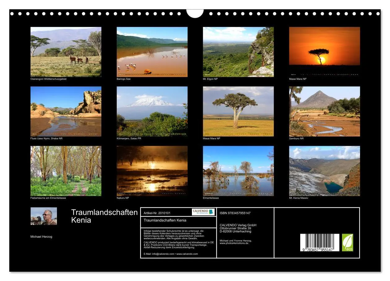 Bild: 9783457955147 | Traumlandschaften Kenia (Wandkalender 2026 DIN A3 quer), CALVENDO...