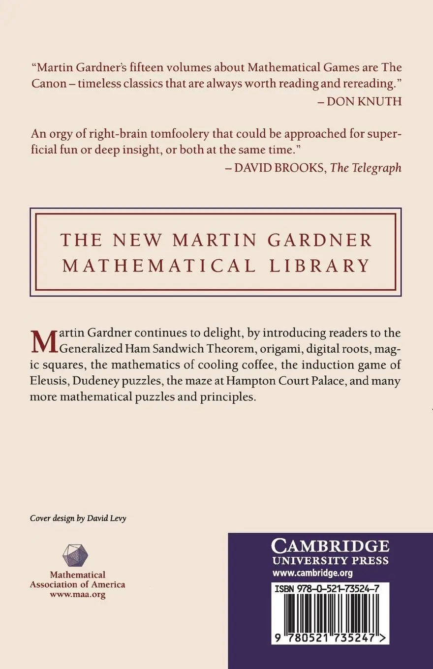 Rückseite: 9780521735247 | Origami, Eleusis, and the Soma Cube | Martin Gardner | Taschenbuch