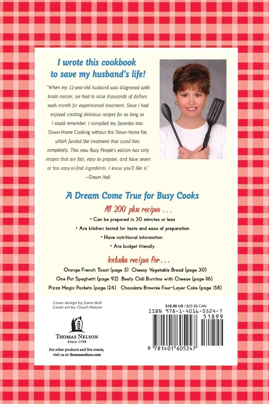 Rückseite: 9781401605247 | The Busy People's Down-Home Cooking Without the Down-Home Fat | Hall