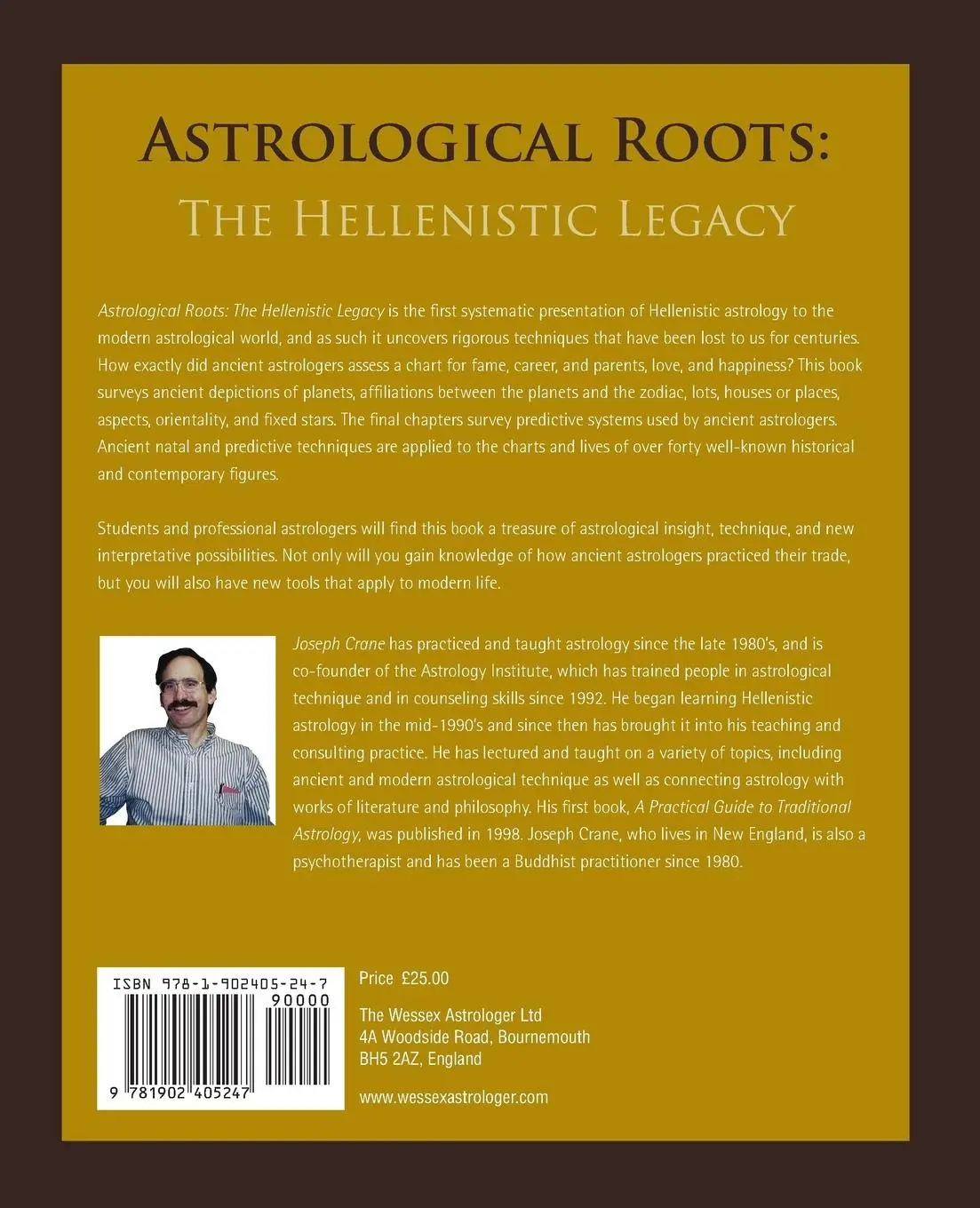 Rückseite: 9781902405247 | Astrological Roots | The Hellenistic Legacy | Joseph Crane | Buch