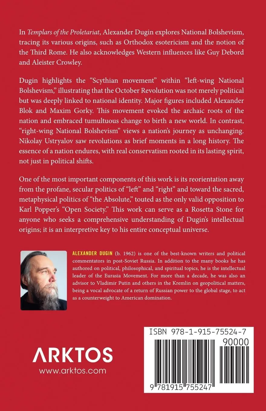 Rückseite: 9781915755247 | Templars of the Proletariat | Alexander Dugin | Taschenbuch | Englisch