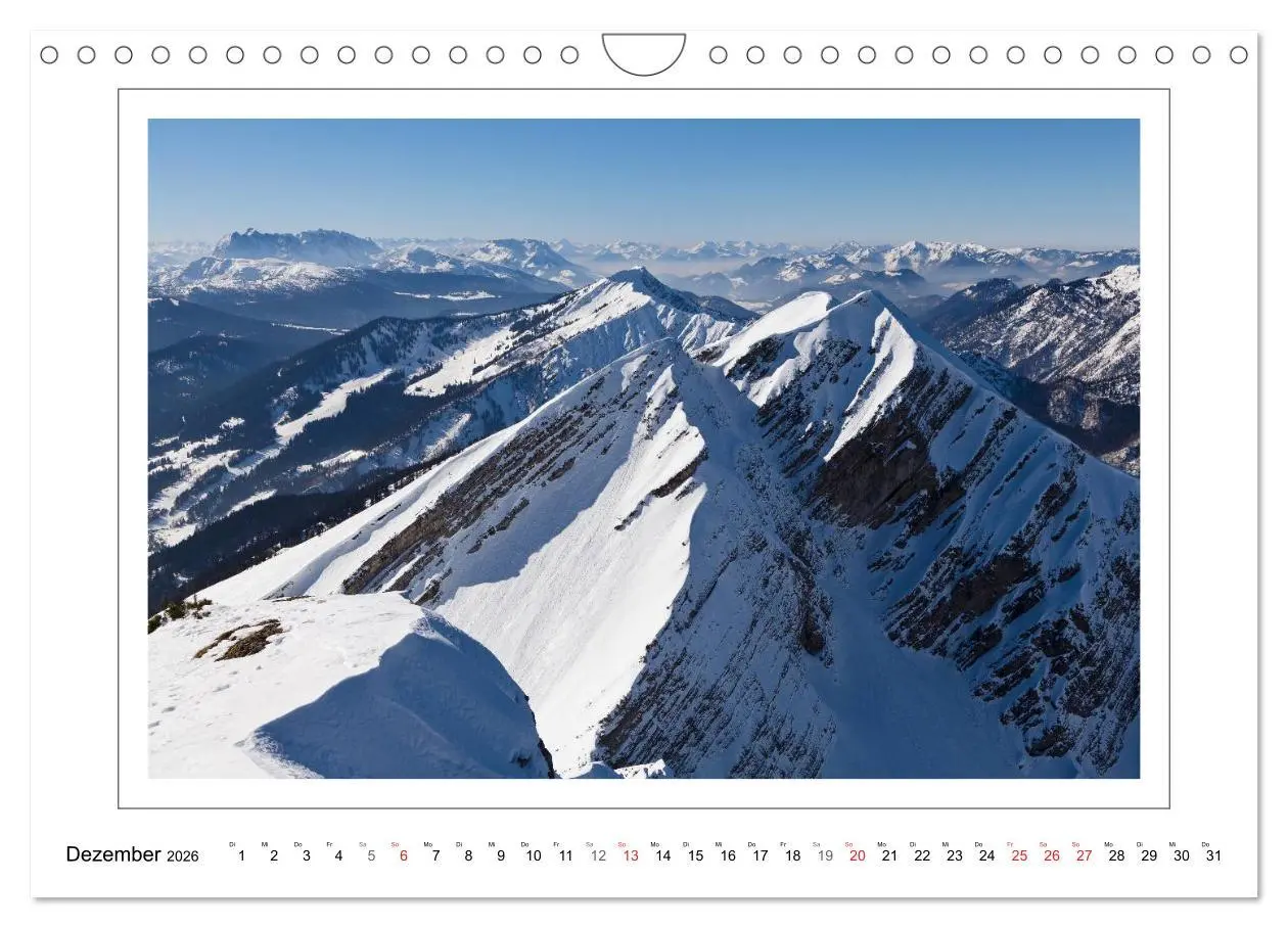 Bild: 9783457945247 | Unterwegs in den Chiemgauer Alpen (Wandkalender 2026 DIN A4 quer),...