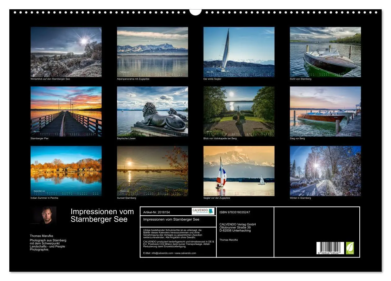 Bild: 9783516035247 | Impressionen vom Starnberger See (Wandkalender 2026 DIN A2 quer),...