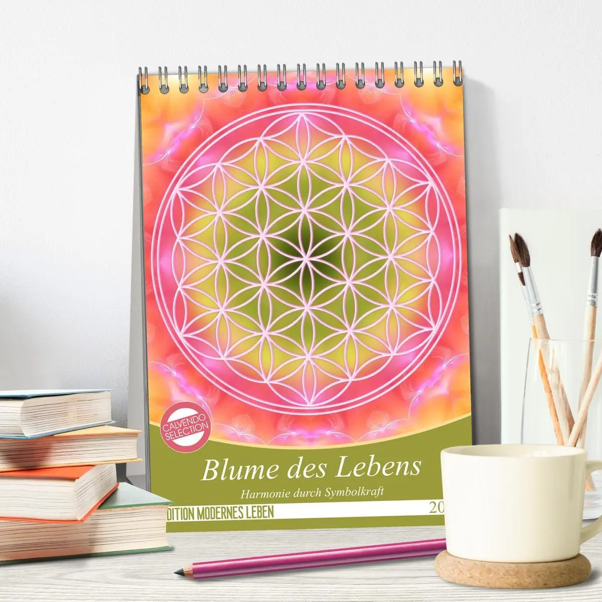 Bild: 9783516415247 | Blume des Lebens - Harmonie durch Symbolkraft (Tischkalender 2026...