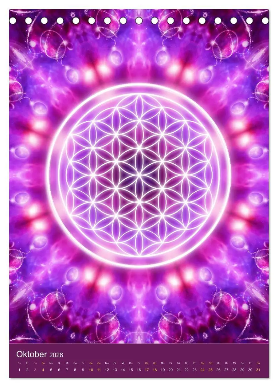 Bild: 9783516415247 | Blume des Lebens - Harmonie durch Symbolkraft (Tischkalender 2026...