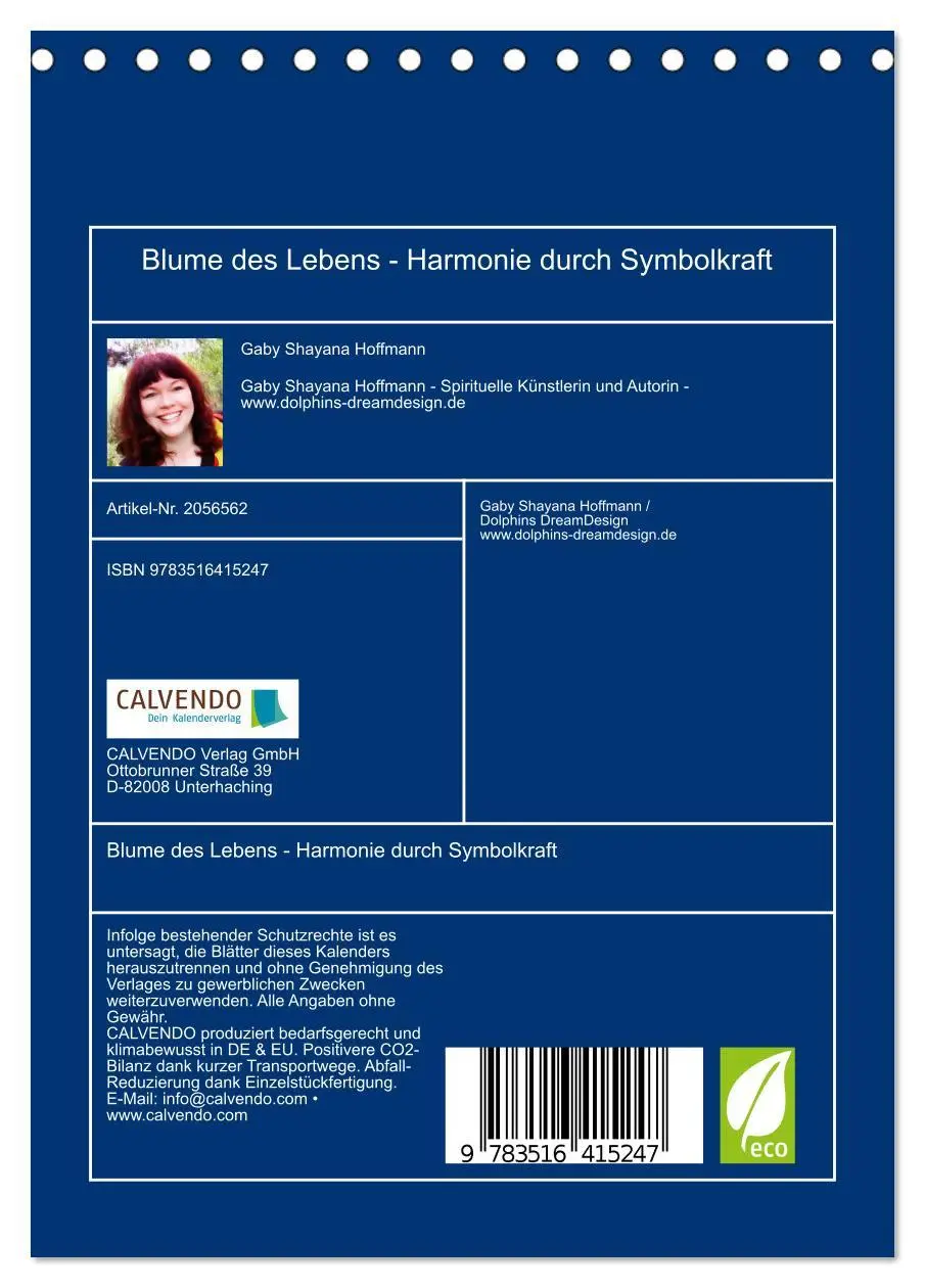 Bild: 9783516415247 | Blume des Lebens - Harmonie durch Symbolkraft (Tischkalender 2026...