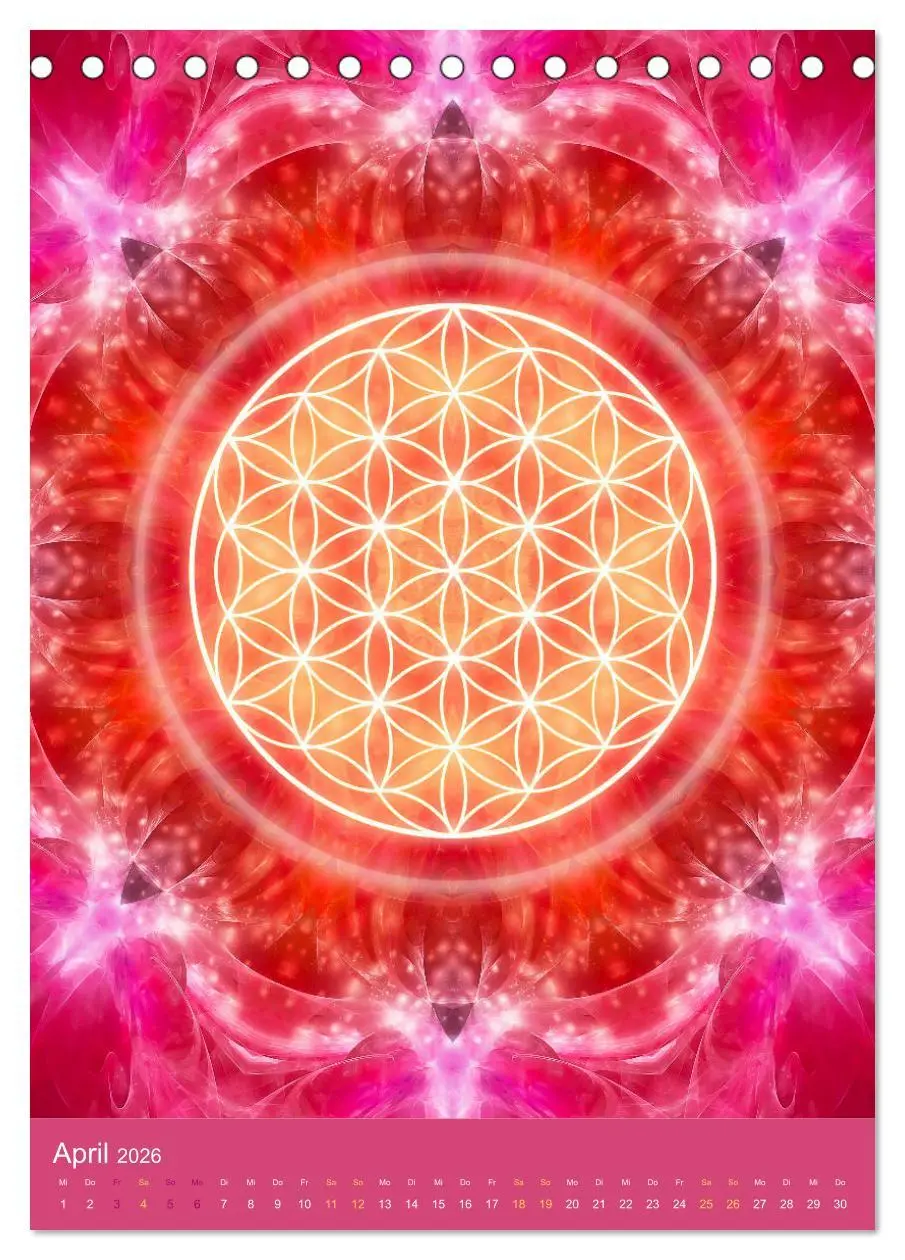 Bild: 9783516415247 | Blume des Lebens - Harmonie durch Symbolkraft (Tischkalender 2026...