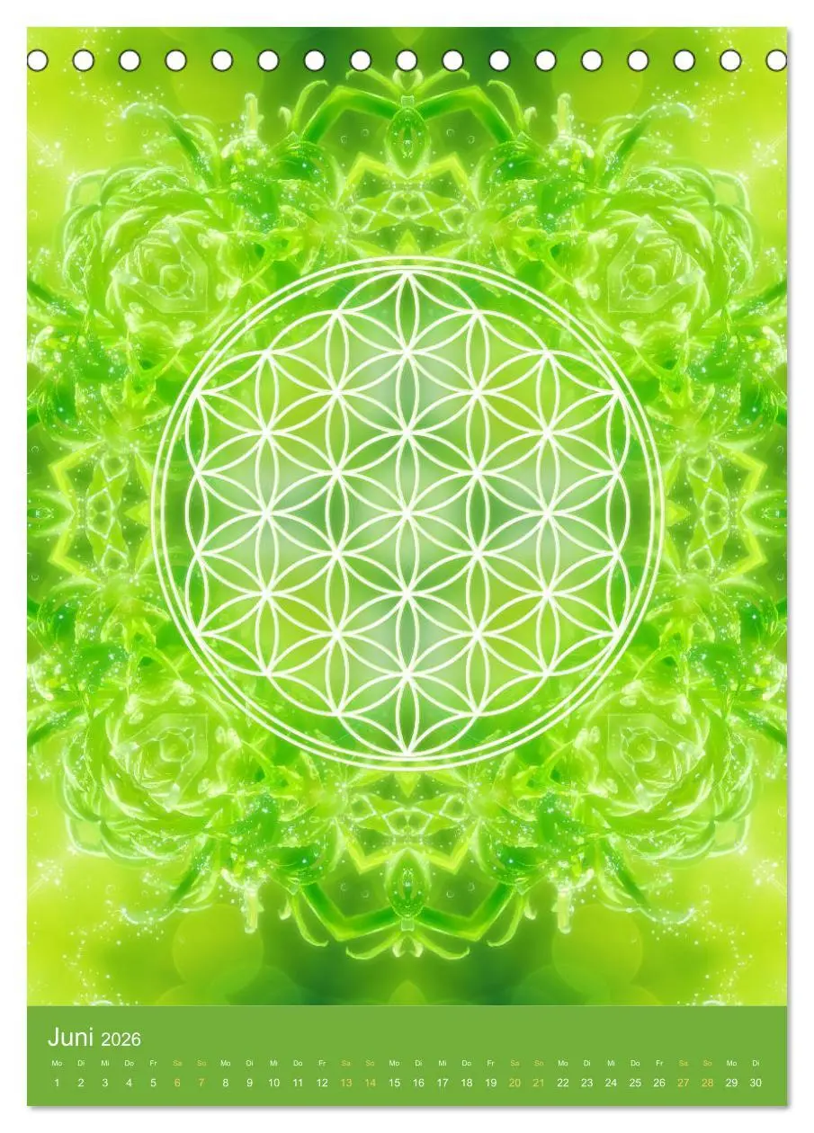 Bild: 9783516415247 | Blume des Lebens - Harmonie durch Symbolkraft (Tischkalender 2026...