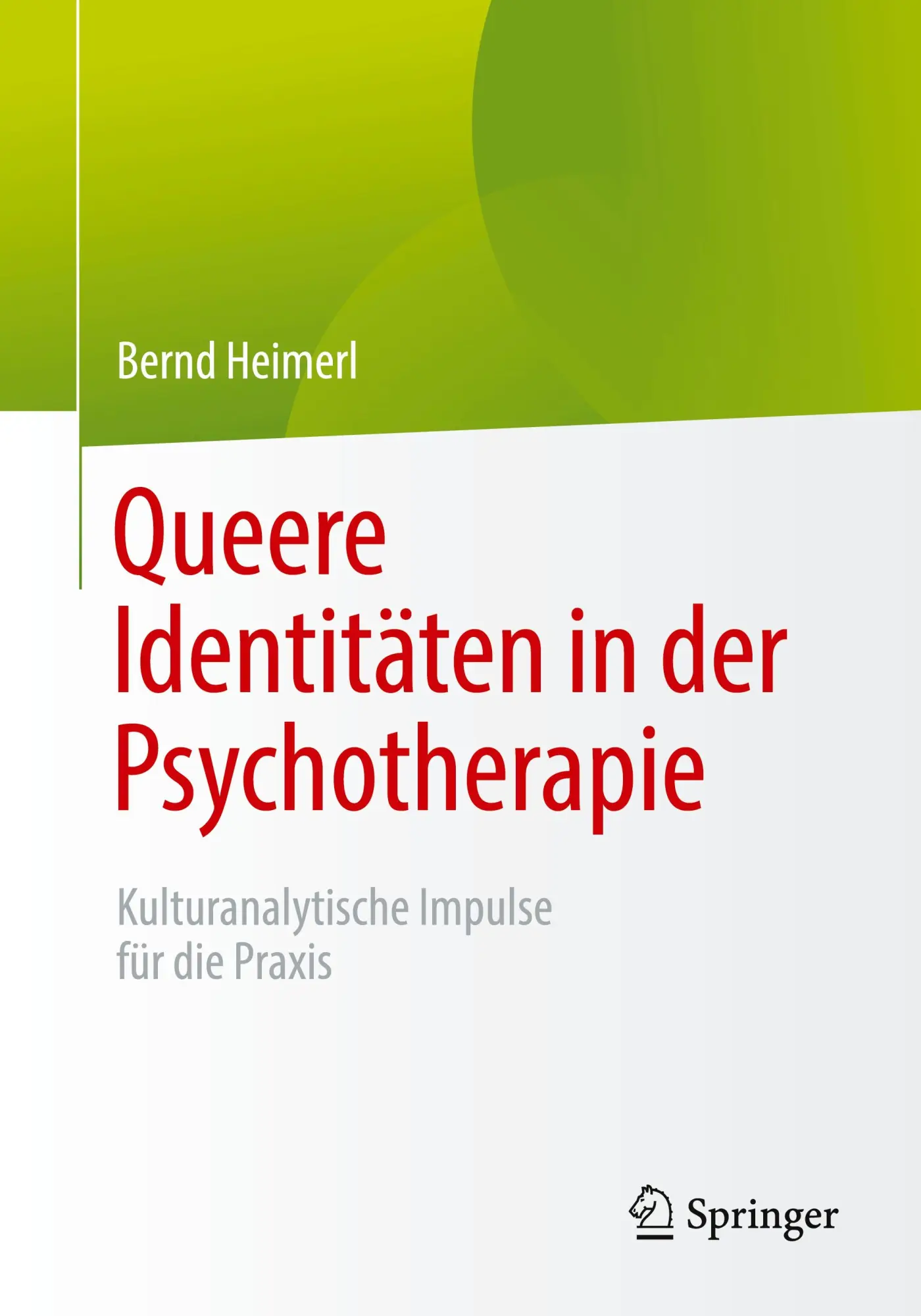 Cover: 9783662705247 | Queere Identitäten in der Psychotherapie | Bernd Heimerl | Taschenbuch