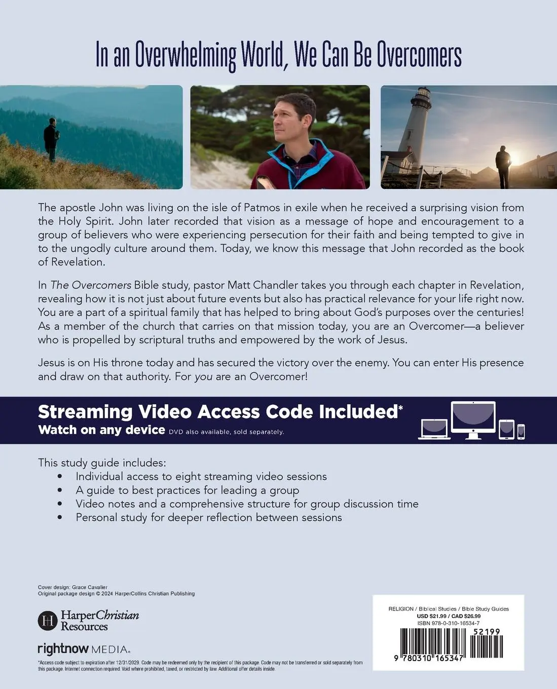 Rückseite: 9780310165347 | The Overcomers Bible Study Guide Plus Streaming Video | Matt Chandler