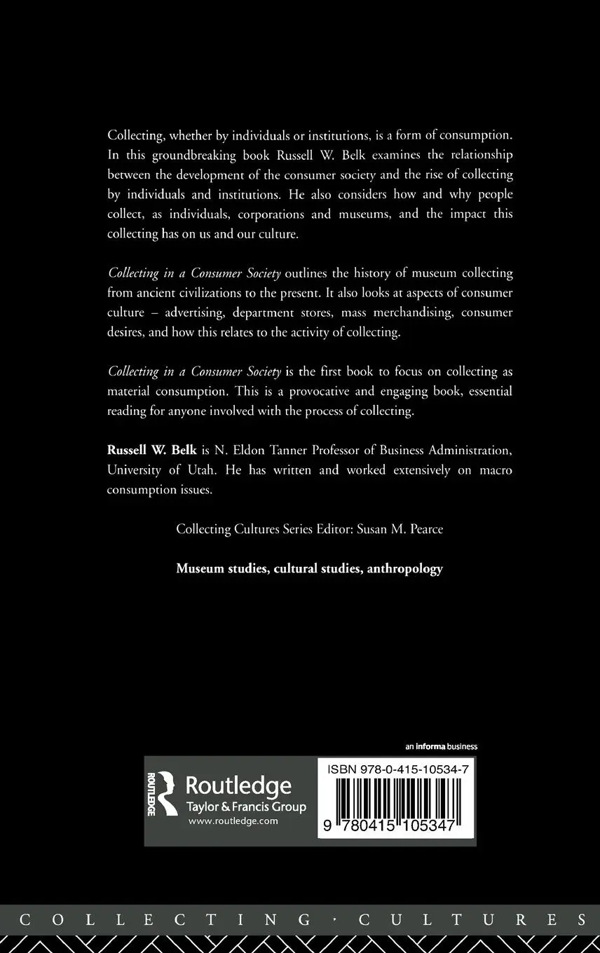 Rückseite: 9780415105347 | Collecting in a Consumer Society | Russell W. Belk | Buch | Englisch