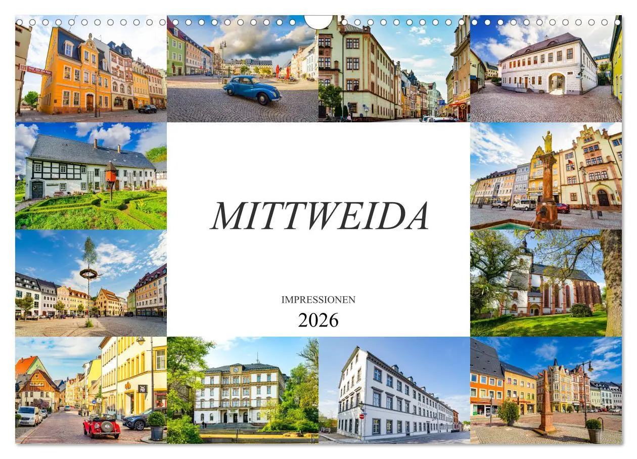 Cover: 9783457795347 | Mittweida Impressionen (Wandkalender 2026 DIN A3 quer), CALVENDO...