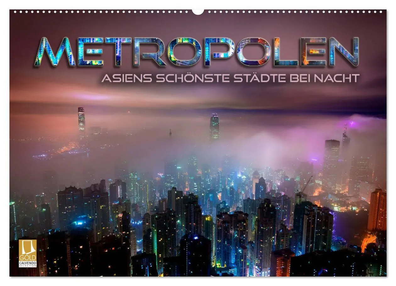 Cover: 9783457935347 | Metropolen - Asiens schönste Städte bei Nacht (Wandkalender 2026...