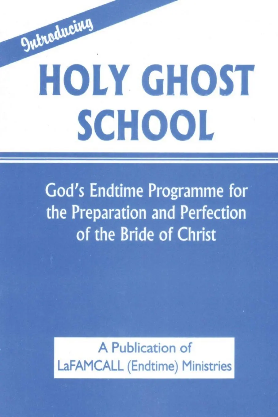 Cover: 9781088165447 | INTRODUCING HOLY GHOST SCHOOL - LaFAMCALL | Lambert Okafor (u. a.)