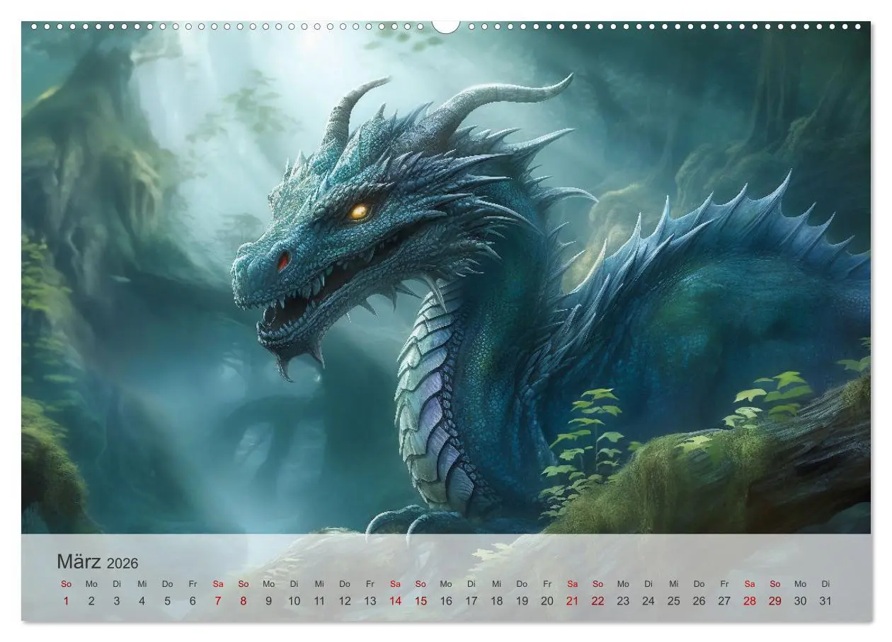 Bild: 9783457475447 | Im Land der schönen Drachen (hochwertiger Premium Wandkalender 2026...