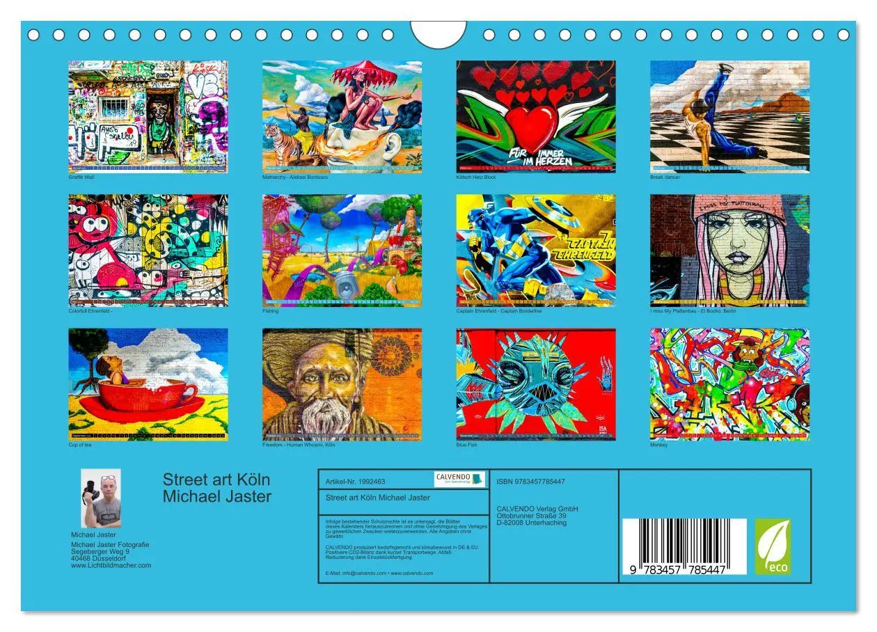 Bild: 9783457785447 | Street art Köln Michael Jaster (Wandkalender 2026 DIN A4 quer),...