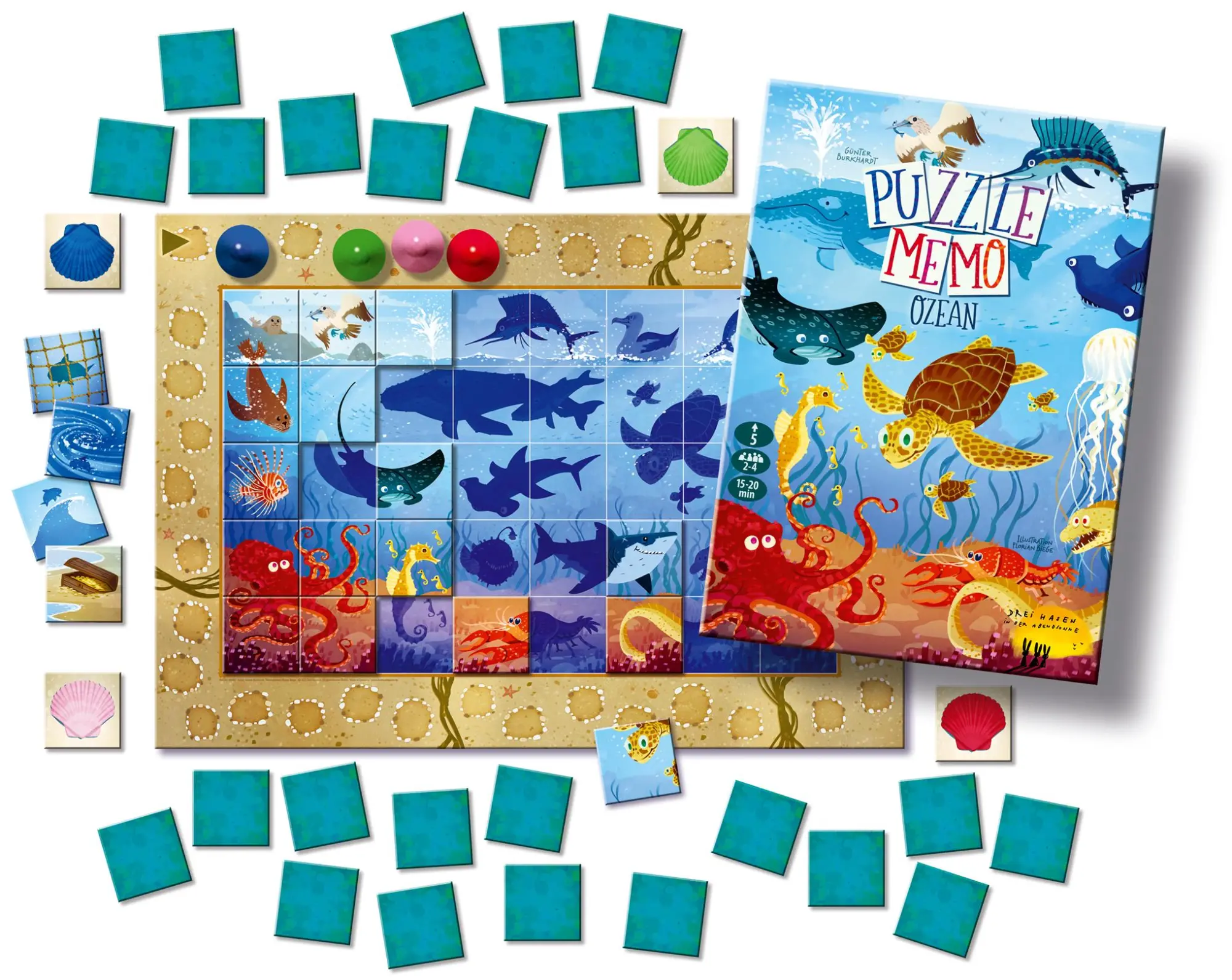 Bild: 9783941345447 | Puzzle-Memo OZEAN | Unendlicher Ozean | Günter Burkhardt | Spiel