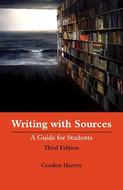 Cover: 9781624665547 | Writing with Sources | A Guide for Students | Gordon Harvey | Buch