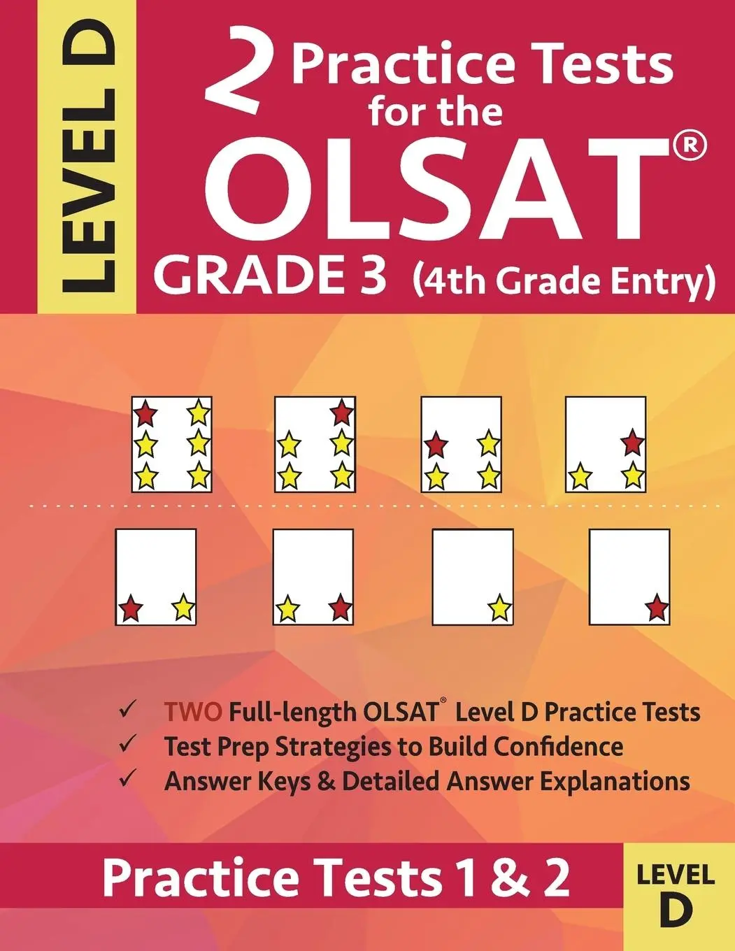 Cover: 9781948255547 | 2 Practice Tests for the OLSAT Grade 3 (4th Grade Entry) Level D