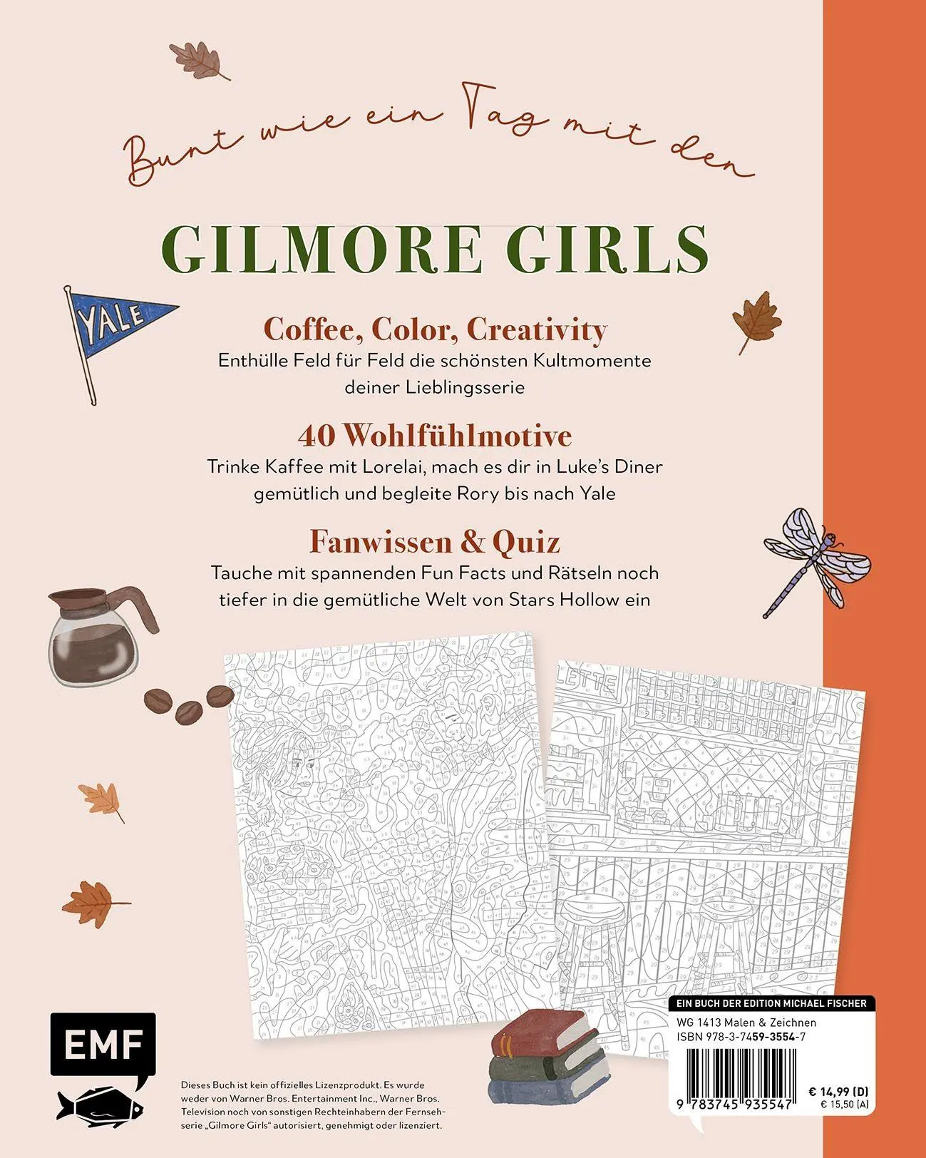 Bild: 9783745935547 | Malen nach Zahlen - Willkommen in Stars Hollow | Anne Stettner | Buch