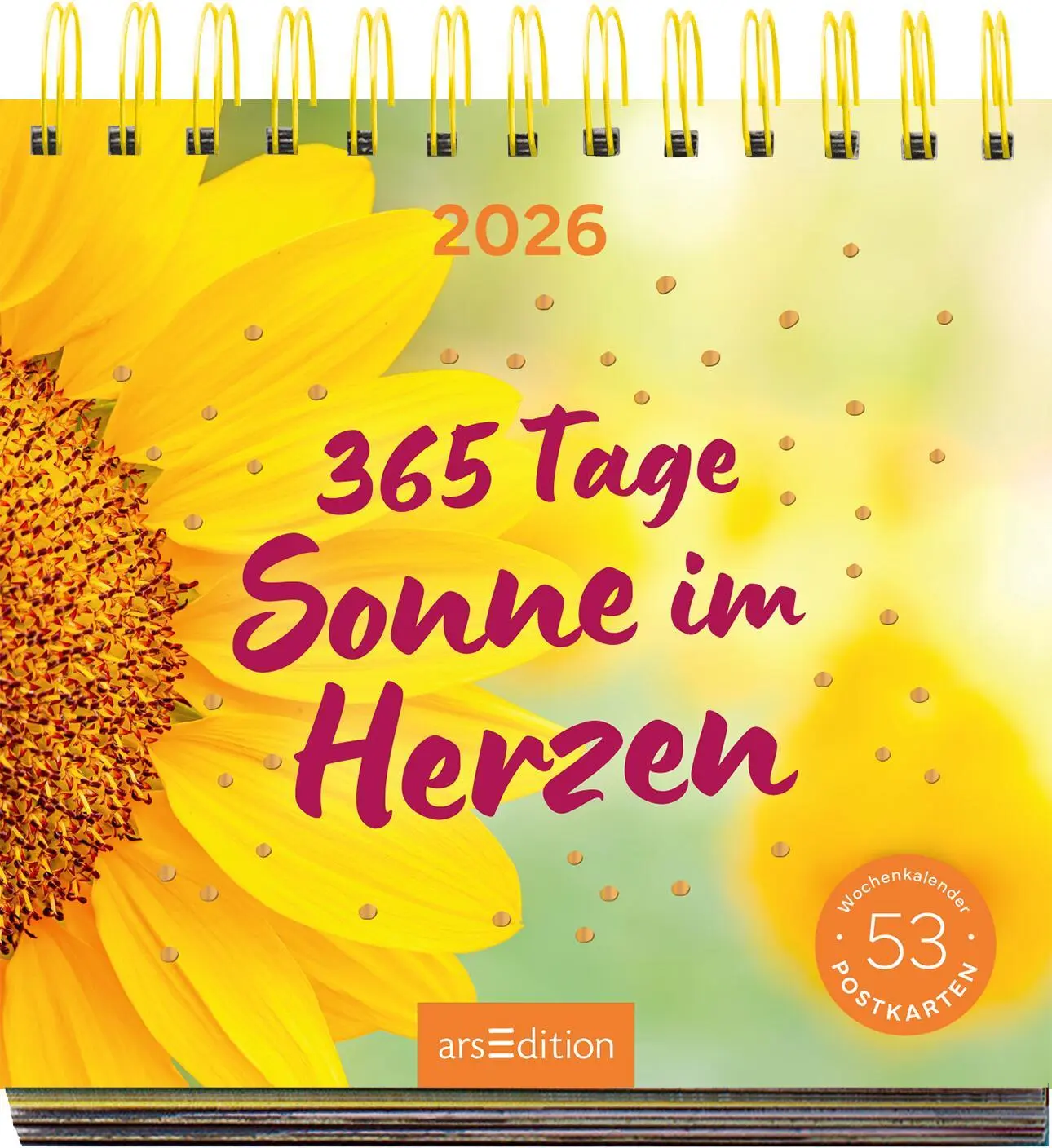Bild: 4014489135647 | Postkartenkalender 365 Tage Sonne im Herzen 2026 | Kalender | 108 S.