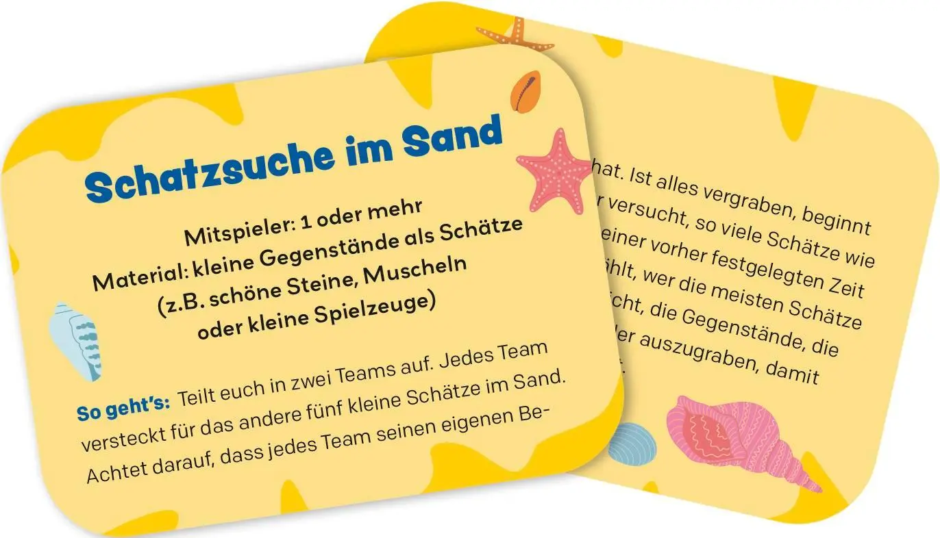 Bild: 4260308345647 | Ab ans Meer! 25 Spiele für den Tag am Strand | Klara Wiesel | Spiel