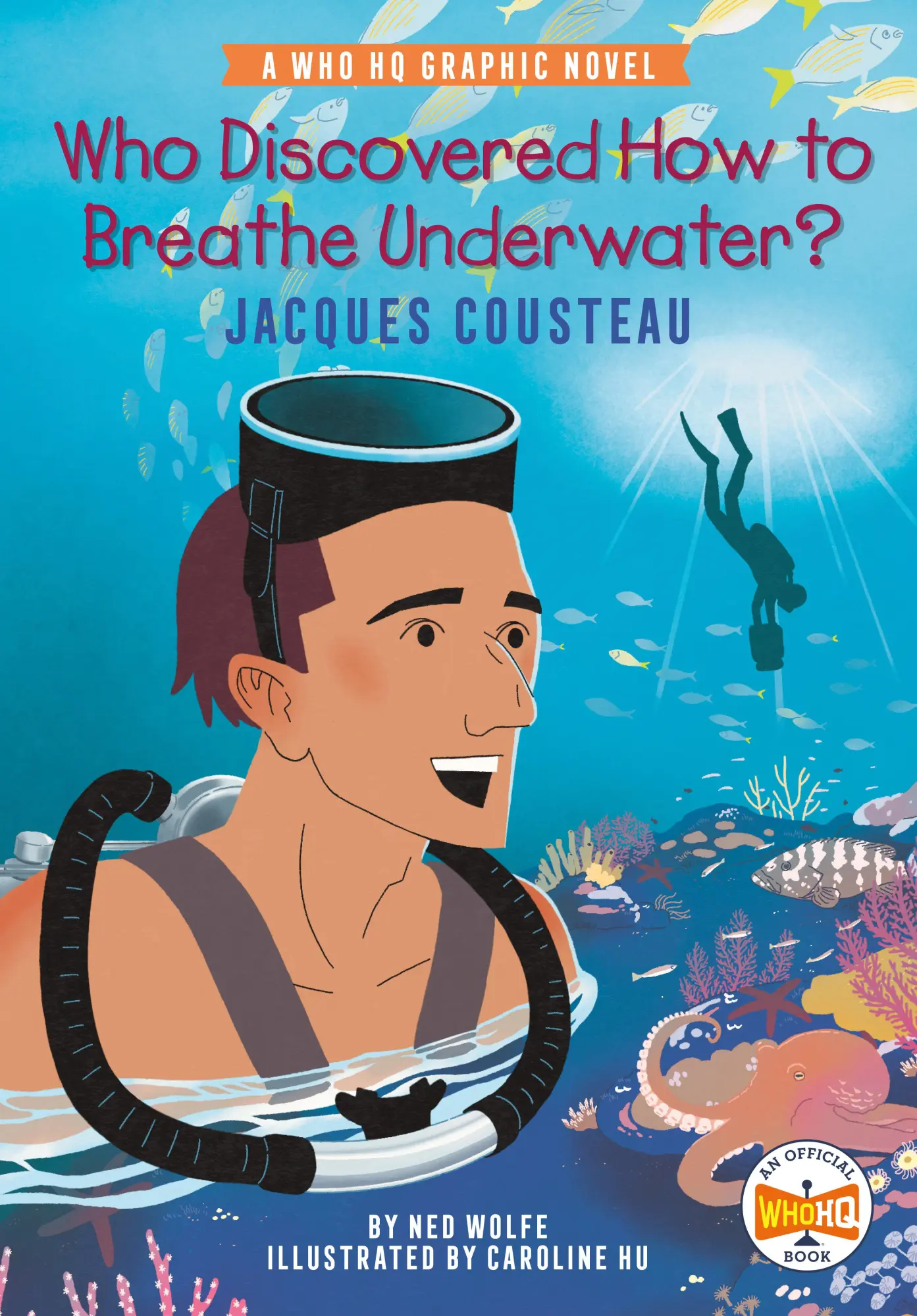 Cover: 9780593385647 | Who Discovered How to Breathe Underwater?: Jacques Cousteau | Buch