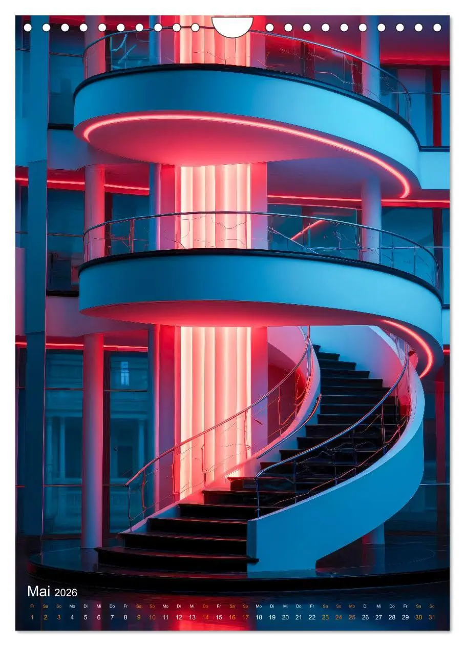 Bild: 9783516305647 | Treppen Architektur (Wandkalender 2026 DIN A4 hoch), CALVENDO...