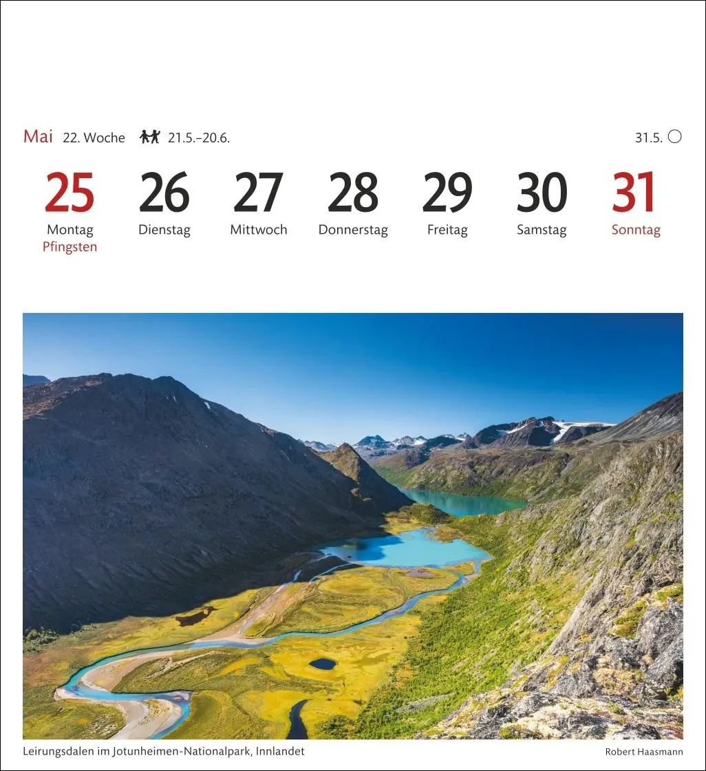 Bild: 9783840035647 | Norwegen Sehnsuchtskalender 2026 - Wochenkalender mit 53 Postkarten