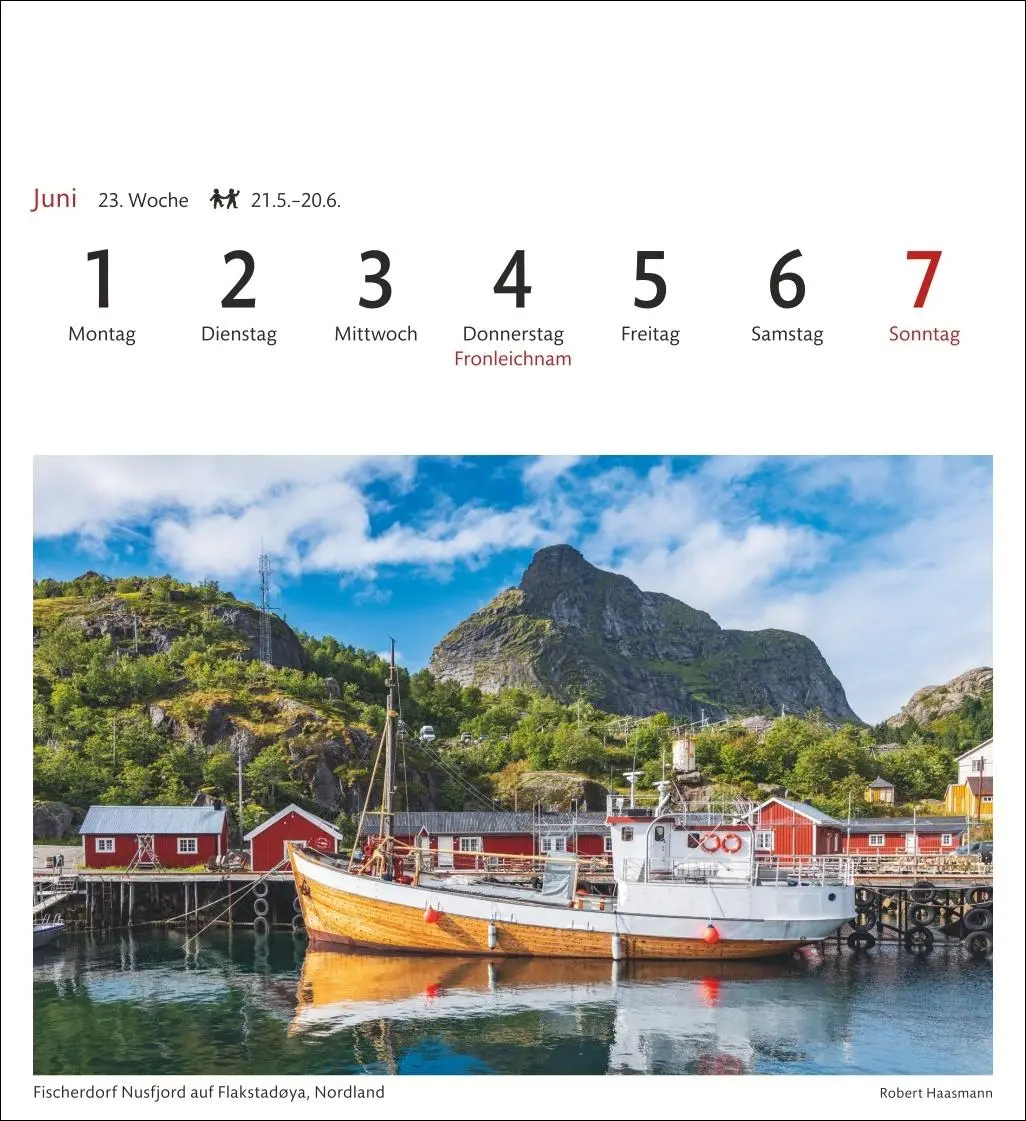 Bild: 9783840035647 | Norwegen Sehnsuchtskalender 2026 - Wochenkalender mit 53 Postkarten