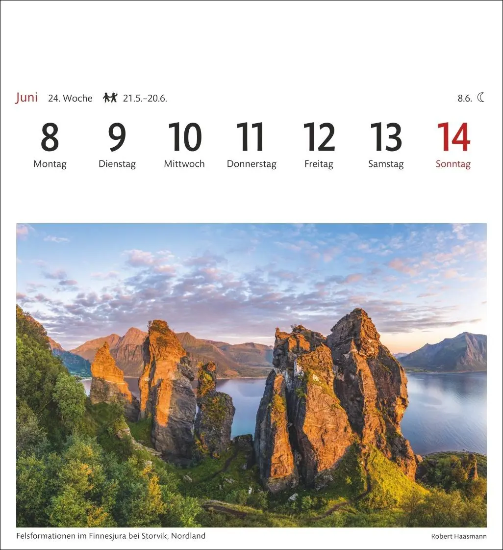 Bild: 9783840035647 | Norwegen Sehnsuchtskalender 2026 - Wochenkalender mit 53 Postkarten