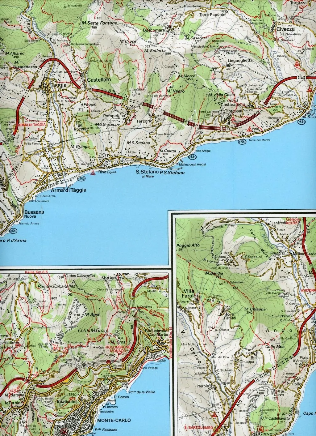 Bild: 9788896455647 | San Remo Imp1:50 000 Wanderkarte 14 | Sanremo - Imperia - Monte Carlo
