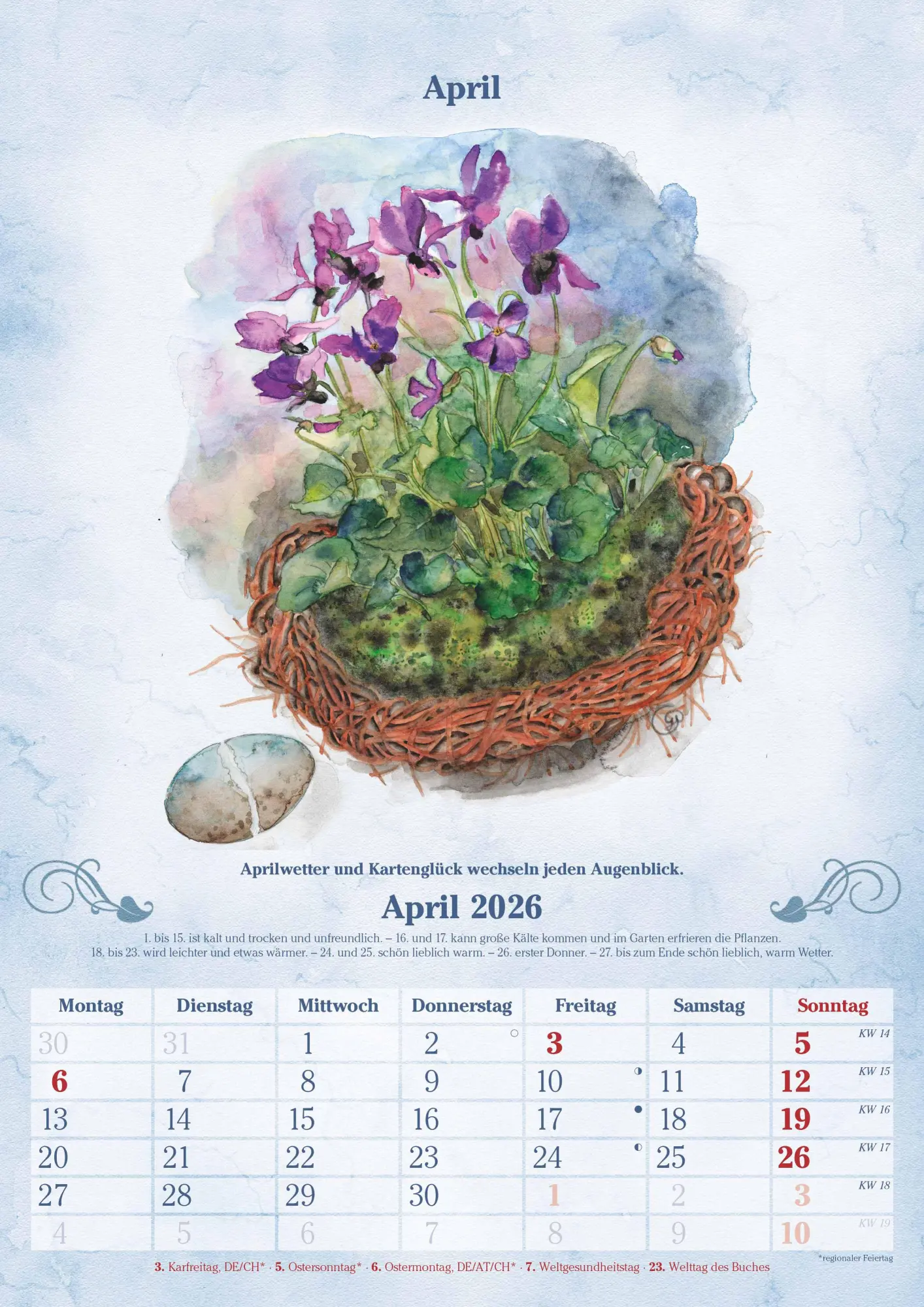Bild: 4069095005747 | 100-jähriger Kalender 2026 - Bildkalender A3 (29,7x42 cm) - mit...