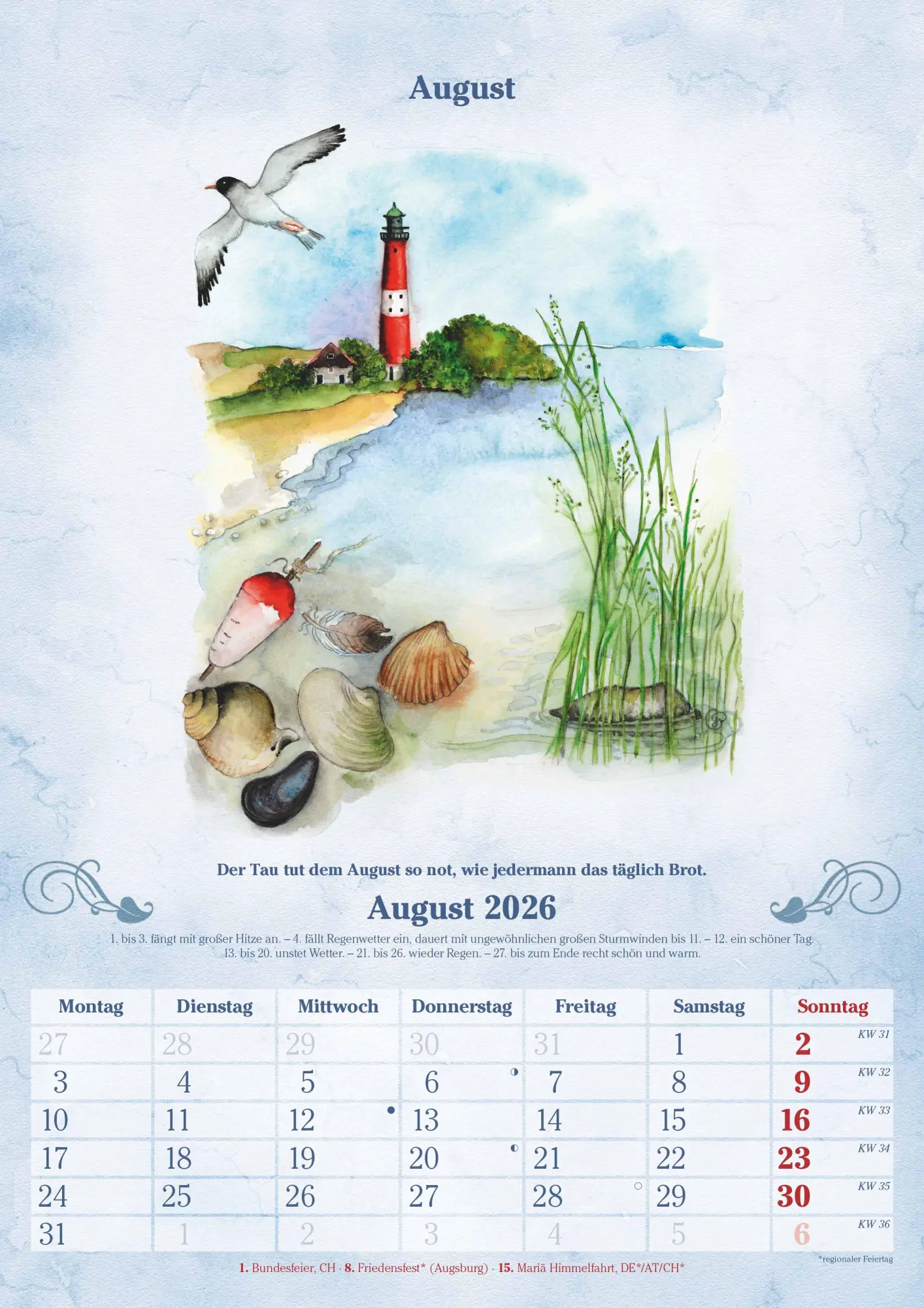 Bild: 4069095005747 | 100-jähriger Kalender 2026 - Bildkalender A3 (29,7x42 cm) - mit...