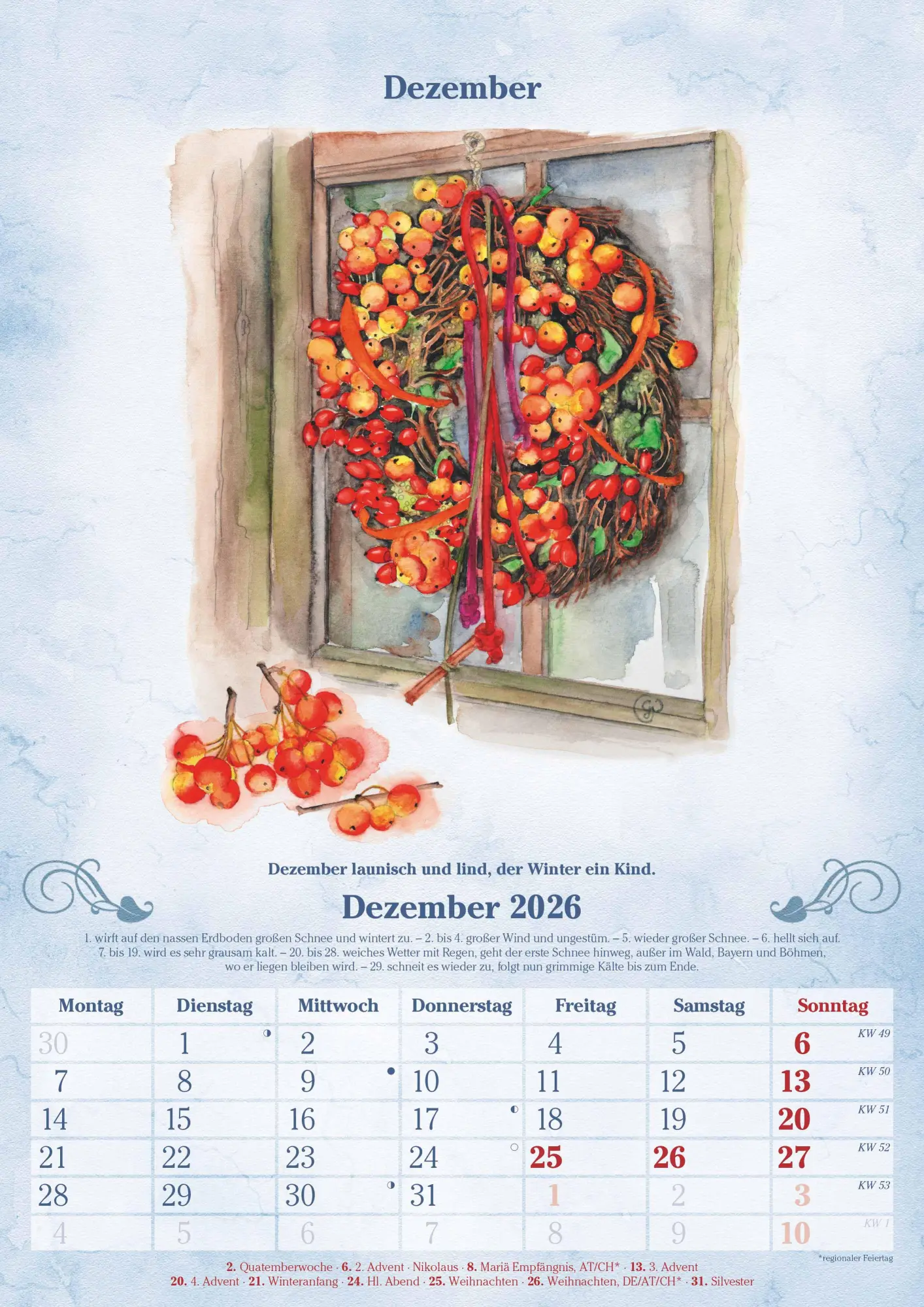 Bild: 4069095005747 | 100-jähriger Kalender 2026 - Bildkalender A3 (29,7x42 cm) - mit...