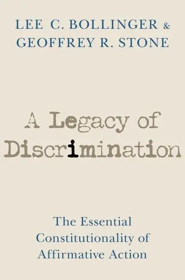 Cover: 9780197685747 | A Legacy of Discrimination | Lee C Bollinger (u. a.) | Buch | Gebunden