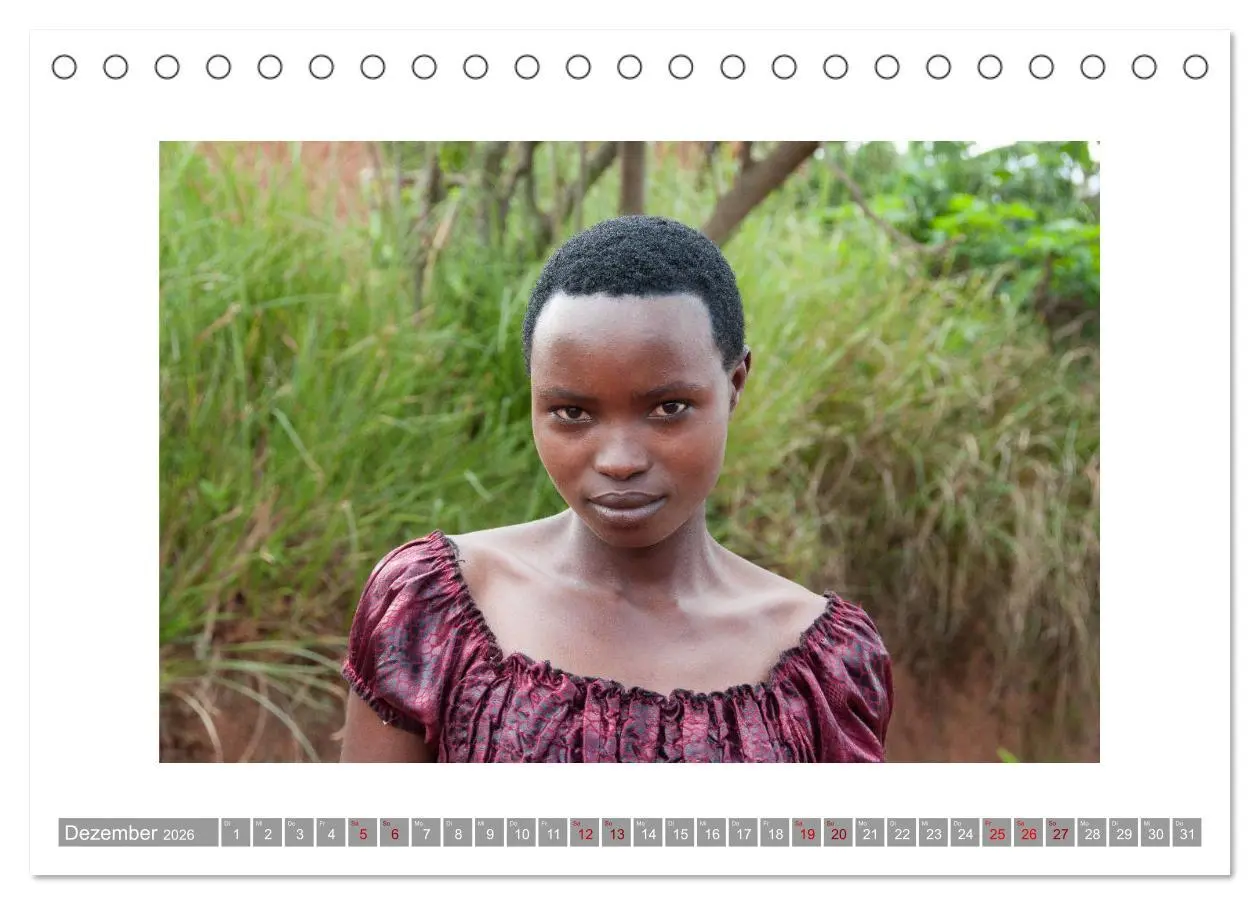 Bild: 9783457755747 | Ruanda (Tischkalender 2026 DIN A5 quer), CALVENDO Monatskalender