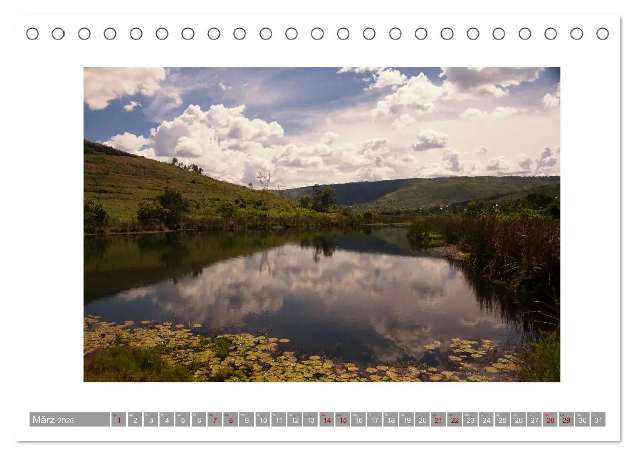Bild: 9783457755747 | Ruanda (Tischkalender 2026 DIN A5 quer), CALVENDO Monatskalender