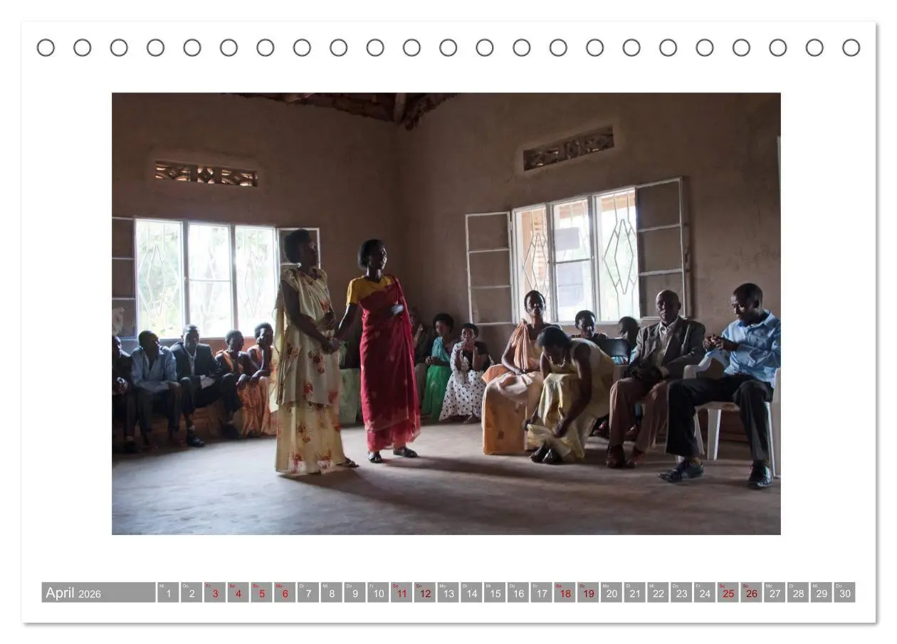 Bild: 9783457755747 | Ruanda (Tischkalender 2026 DIN A5 quer), CALVENDO Monatskalender