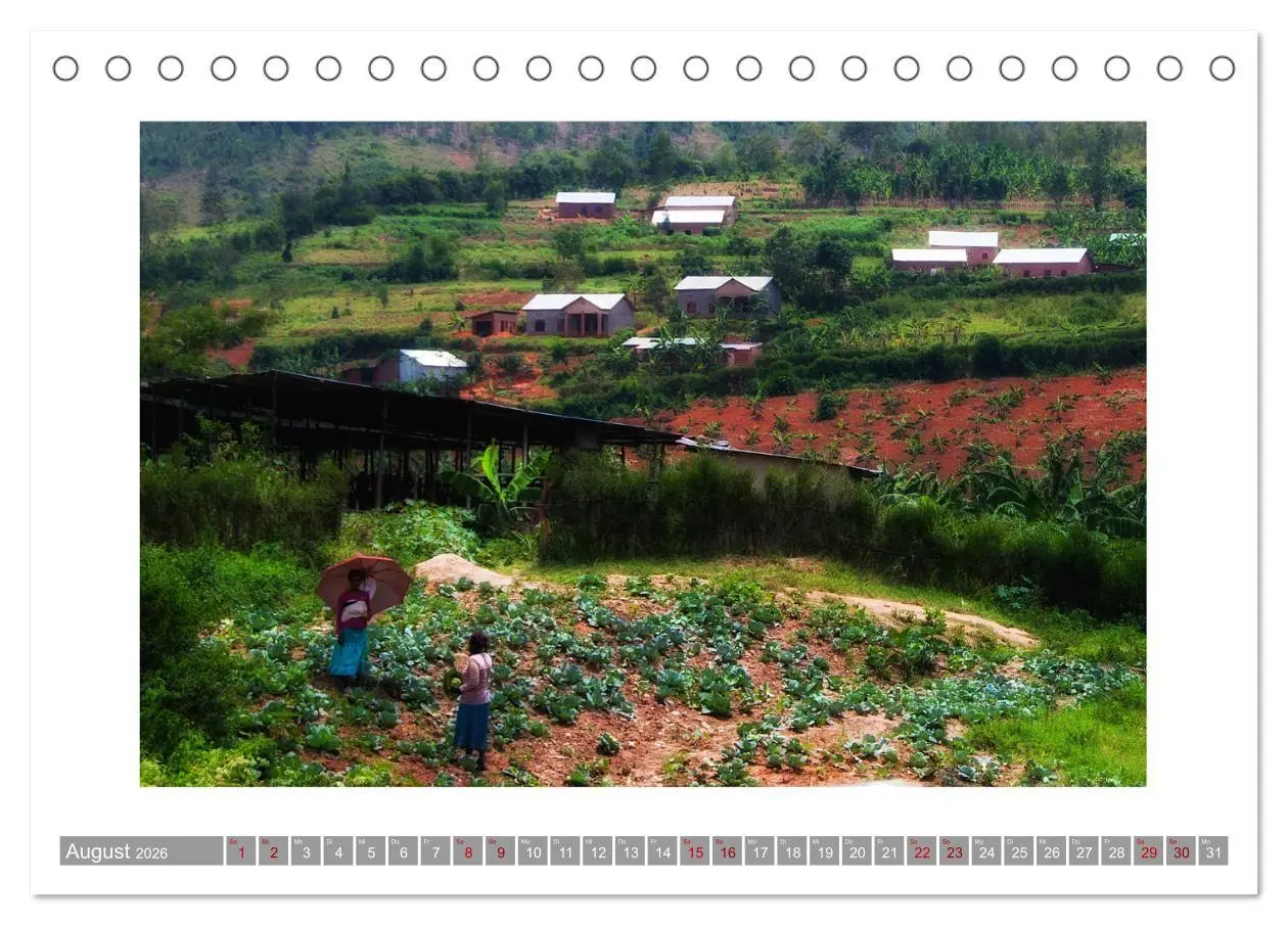 Bild: 9783457755747 | Ruanda (Tischkalender 2026 DIN A5 quer), CALVENDO Monatskalender