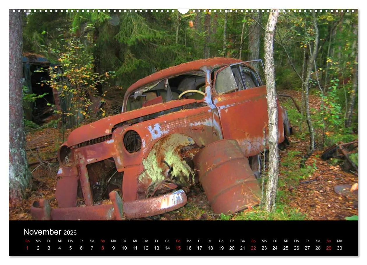 Bild: 9783516155747 | Schrottautos im Kyrkö Mosse (Wandkalender 2026 DIN A2 quer),...