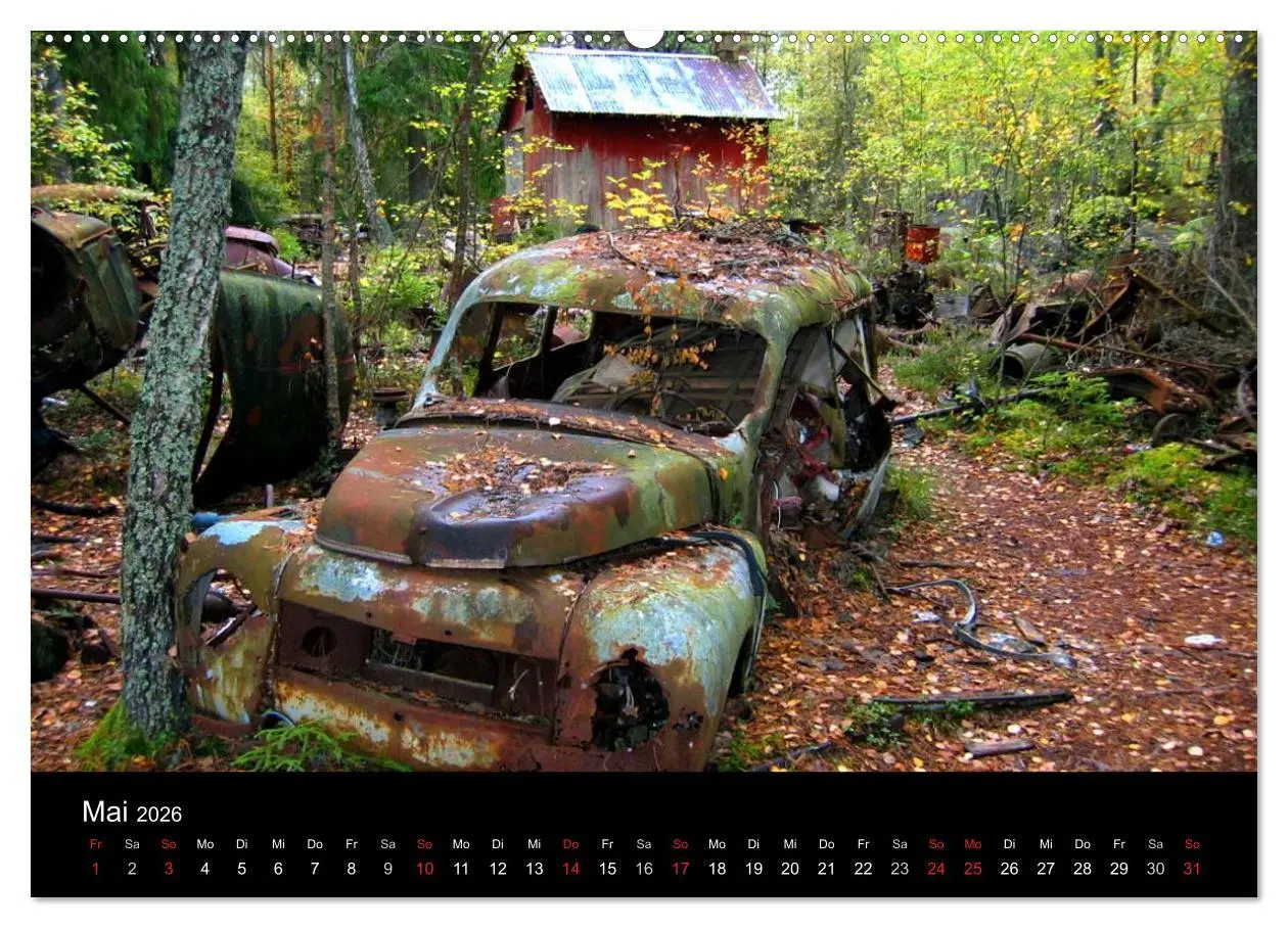 Bild: 9783516155747 | Schrottautos im Kyrkö Mosse (Wandkalender 2026 DIN A2 quer),...