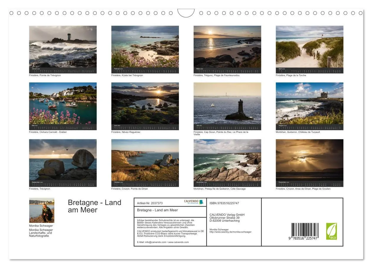 Bild: 9783516225747 | Bretagne - Land am Meer (Wandkalender 2026 DIN A3 quer), CALVENDO...