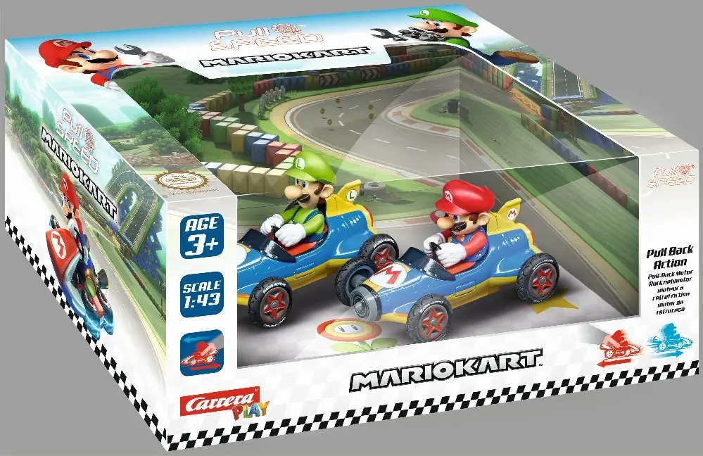 Cover: 9003150115847 | Pull and Speed Mario Kart 8 "Mach 8" Twinpack | In Window Box | 2020