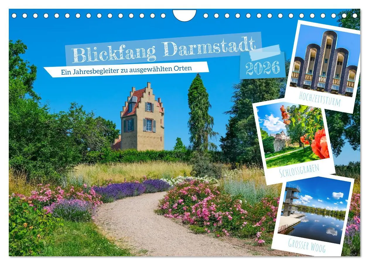 Cover: 9783457365847 | Blickfang Darmstadt! (Wandkalender 2026 DIN A4 quer), CALVENDO...